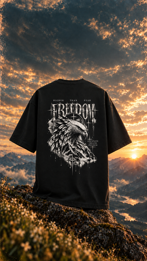 BLACK FREEDOM Unisex Oversized Classic T-Shirt